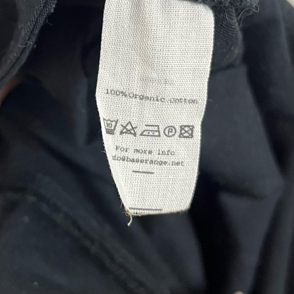 Baserange Organic Cotton Minimalist Long Strap Overalls Jumpsuit Black Small - Picture 6 of 7